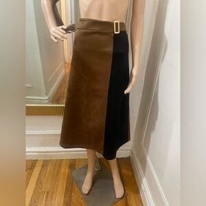 Marc New York Elegant Brown and Black Women's Skirt